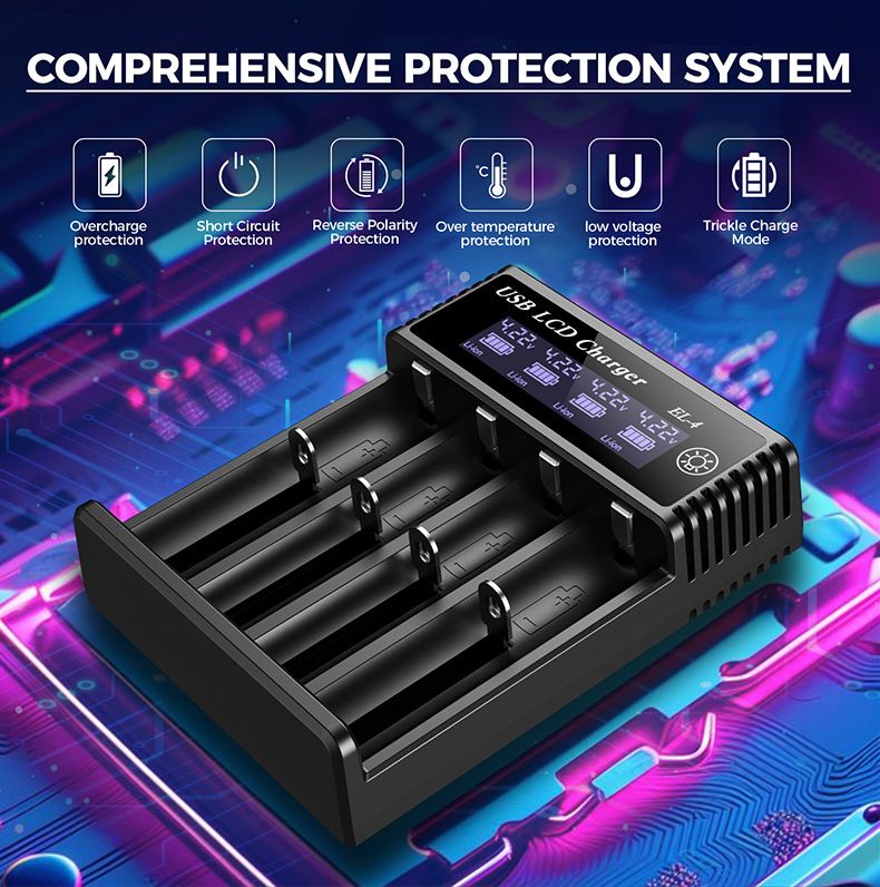 Inteligentní USB LCD Nabíječka pro 18650 3.7V, AA AAA Baterie | Bezpečné & Efektivní Dobíjení