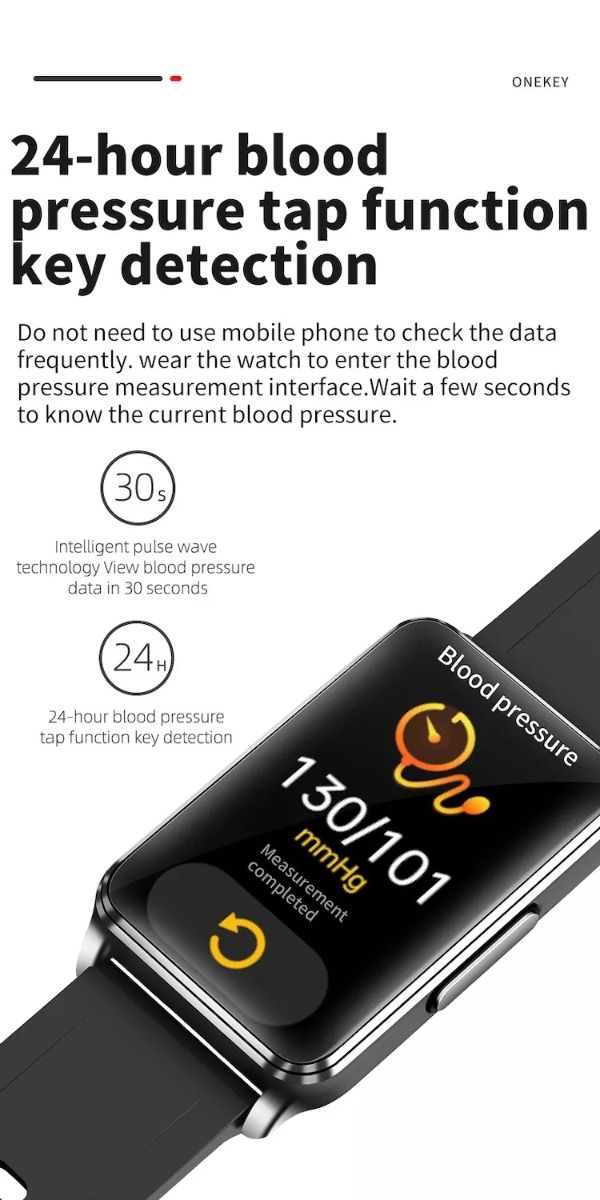 EP02 Chytré hodinky na měření krevního cukru a glukózy, ECG HRV, srdeční tep, teplota, 1,57" HD, voděodolný chytrý náramek, fitness tracker
