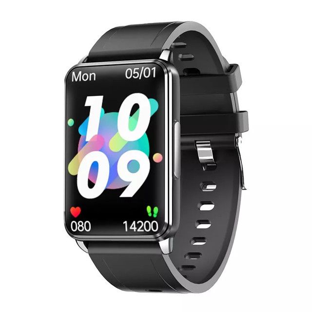 EP02 Chytré hodinky na měření krevního cukru a glukózy, ECG HRV, srdeční tep, teplota, 1,57" HD, voděodolný chytrý náramek, fitness tracker
