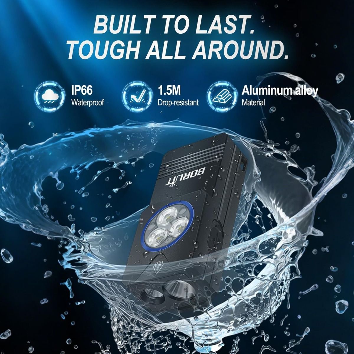 EV30 Mini svítilna 550lm | UV baterka 365nm | USB-C dobíjecí klíčenka pro EDC