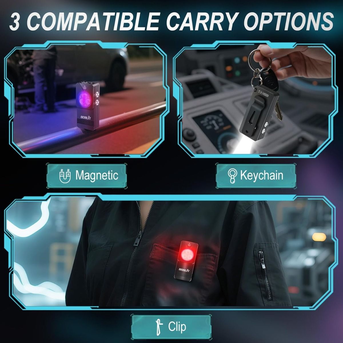 EV30 Mini svítilna 550lm | UV baterka 365nm | USB-C dobíjecí klíčenka pro EDC