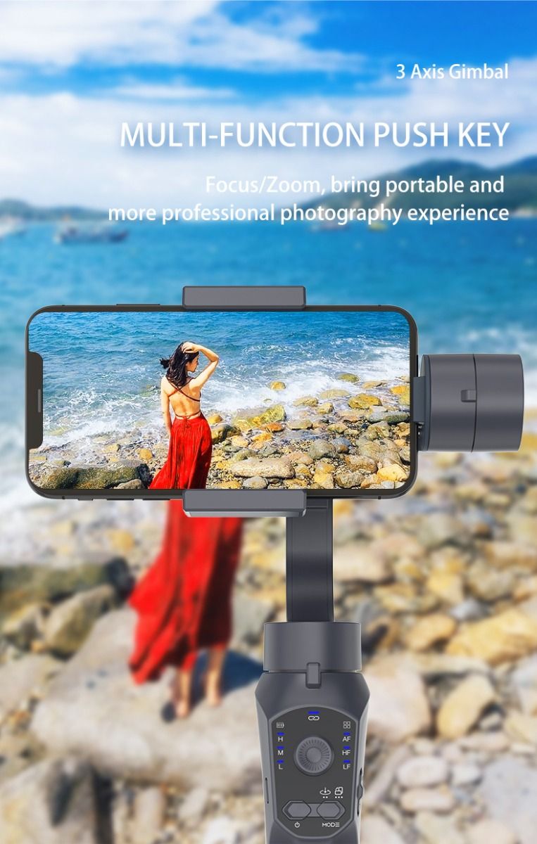 F10 Pro Stabilizátor: 3-osý Gimbal pro Telefon | Plynulá Videa s Android/iPhone | Snadné Natáčení Vlogů!