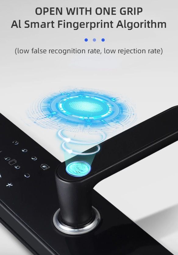 **Inteligentní Zámek Dveří - Biometrický Otisk Prstu & Bezklíčový Vstup pro Domácí Bezpečnost**