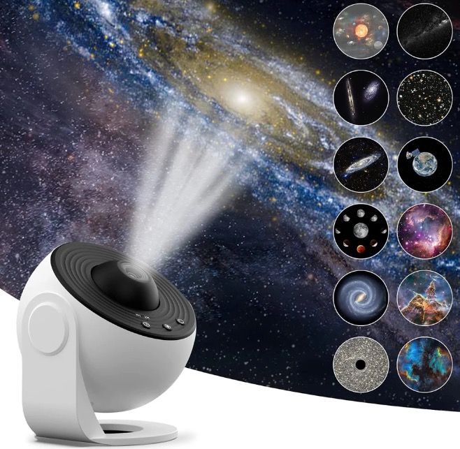 Noční světlo Galaxy Projector | 360° Otočná lampa | HD Projekce pro děti i dospělé | Magická atmosféra