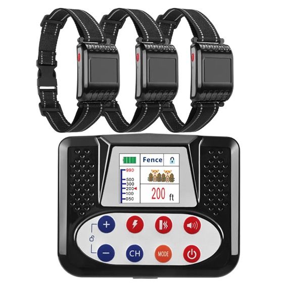 Bezdrátový elektronický ohradník Colla 2025 – Inteligentní výcvik psů Proti ztrátě a štěkání s barevným displejem