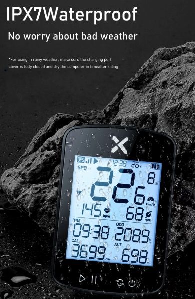 XOSS G+ G2 Cyklistický počítač GPS generace Bezdrátový měřič rychlosti a tracker s vlastním displejem a snímačem srdečního tepu