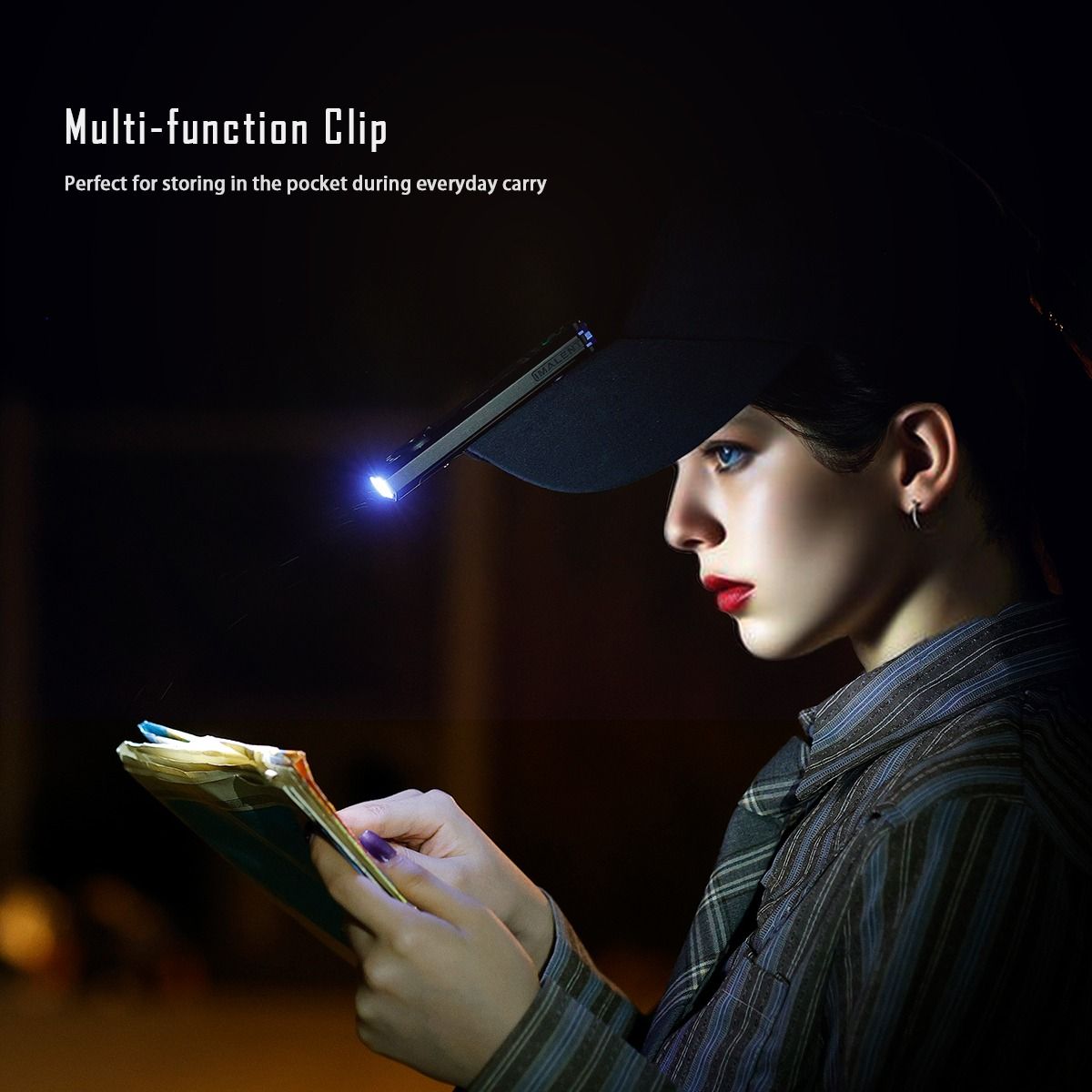 IMALENT GR35: Výkonná 2800lm EDC svítilna s laserem, UV a signalizací. Zelená LED.