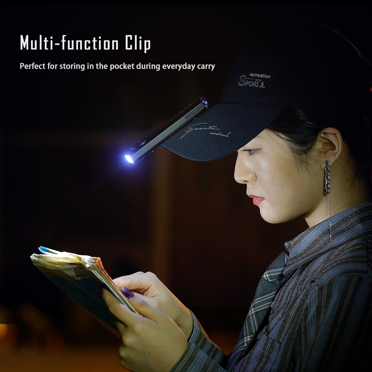 IMALENT GR35 Červená LED EDC Svítilna, 2800 lm, Všestranná: UV, Laser, Detektor Bankovek