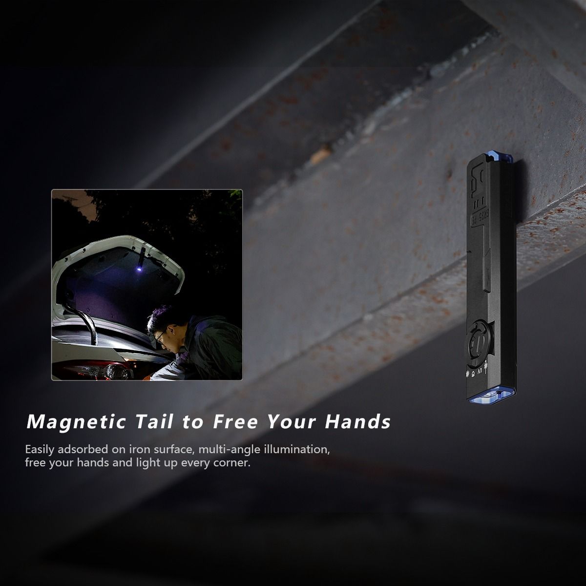 IMALENT GR35: Výkonná 2800lm EDC svítilna s laserem, UV a signalizací. Zelená LED.