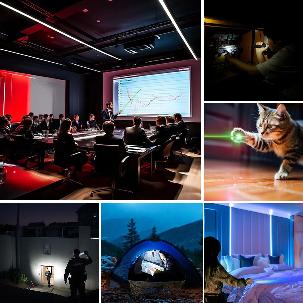 IMALENT GR35: Výkonná 2800lm EDC svítilna s laserem, UV a signalizací. Zelená LED.