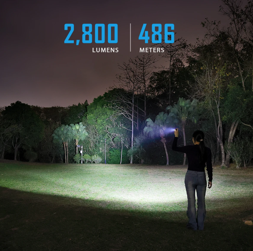 IMALENT GR36 EDC svítilna: 2800 lumenů, USB-C nabíjení, magnetická a super jasná.