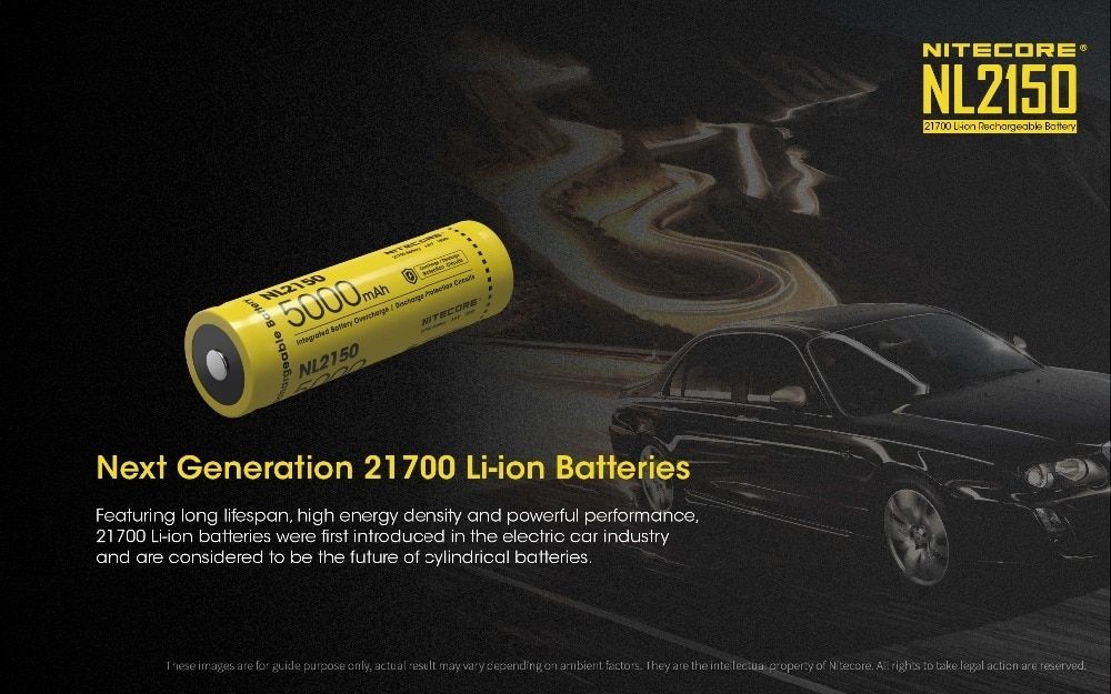 NITECORE NL2150 5000mAh 21700 Baterie – Lehká, Odolná Li-ion Dobíjecí pro Elektroniku a Outdoor!