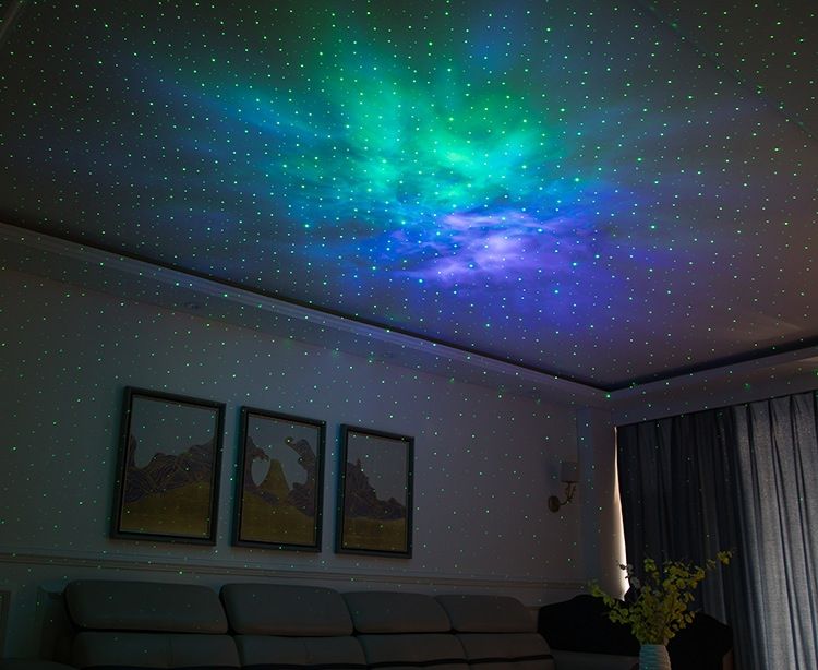 Laser Starry Sky Projektor Nocní Světlo - 7 Barev, Galaxie Projekce, Dárek pro Děti, Útulná Nálada