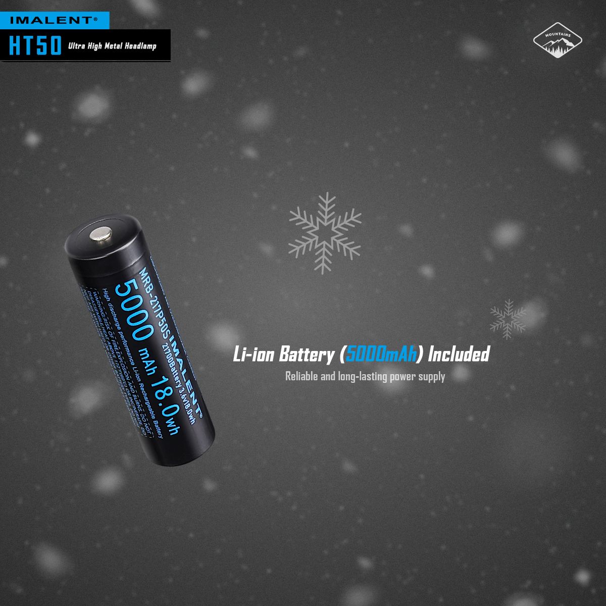 **IMLALENT HT50 Výkonná Čelovka LED | Dobíjecí Pro Dobrodružství | Vysoký Světelný Tok**
