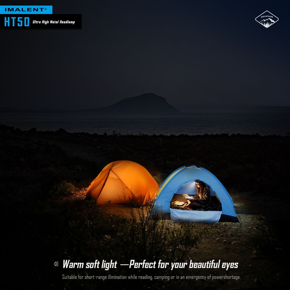 **IMLALENT HT50 Výkonná Čelovka LED | Dobíjecí Pro Dobrodružství | Vysoký Světelný Tok**