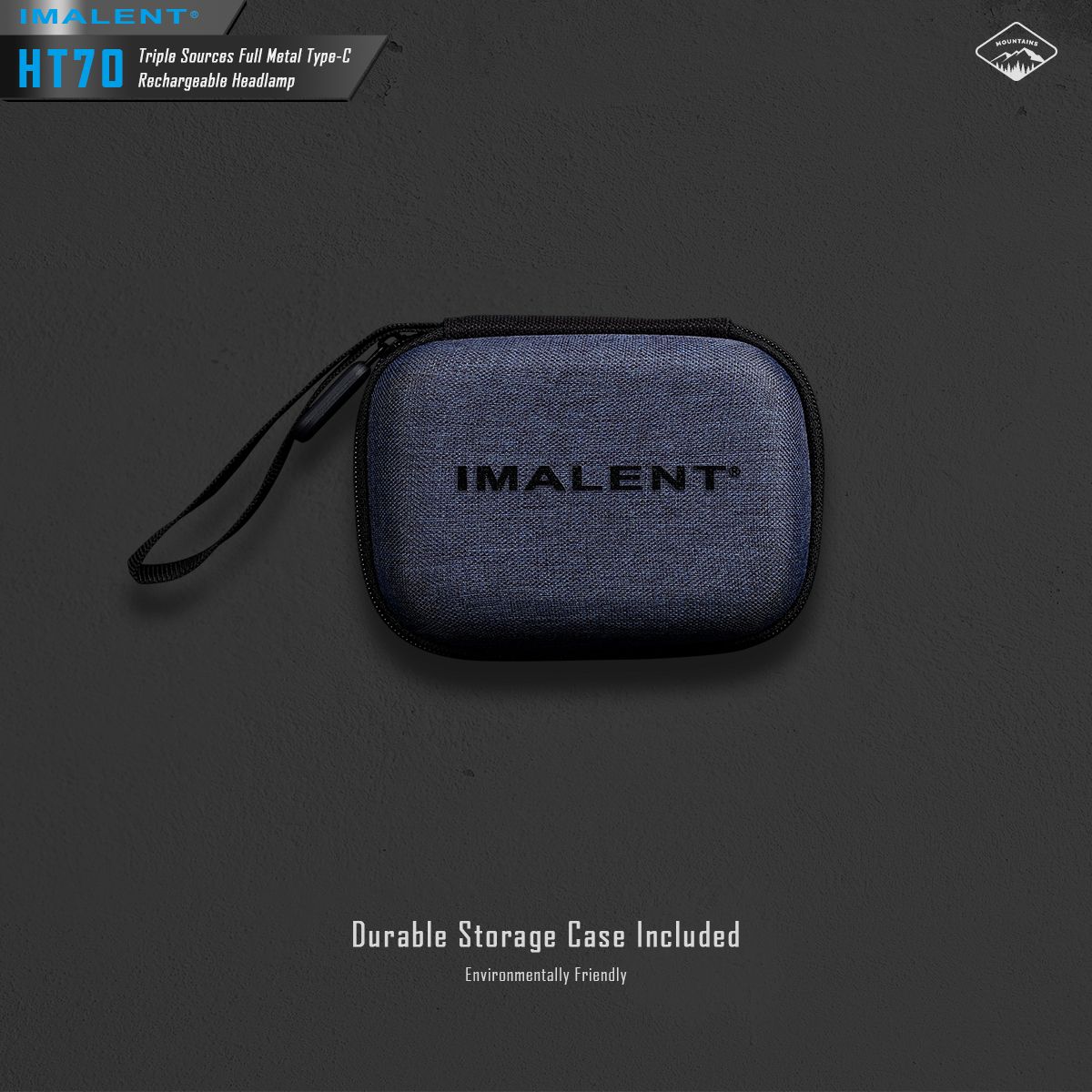 IMALENT HT70: Výkonná 3500lm XHP50.3 HI LED Čelovka pro Dobrodružství | Odolná s Trojitým Zdrojem Světla