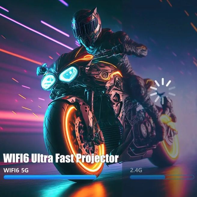 HY320 Android 11 4K Projektor - 390 ANSI Dual Wifi6 pro Domácí Zábavu i Venkovní Kino