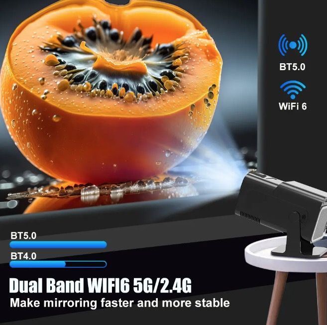 HY320 Android 11 4K Projektor - 390 ANSI Dual Wifi6 pro Domácí Zábavu i Venkovní Kino