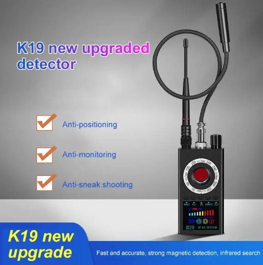 K19 Bezdrátový RF Detektor GPS Tracker Skener Kamera | Osobní Bezpečnost | Kompaktní | LCD | Nový