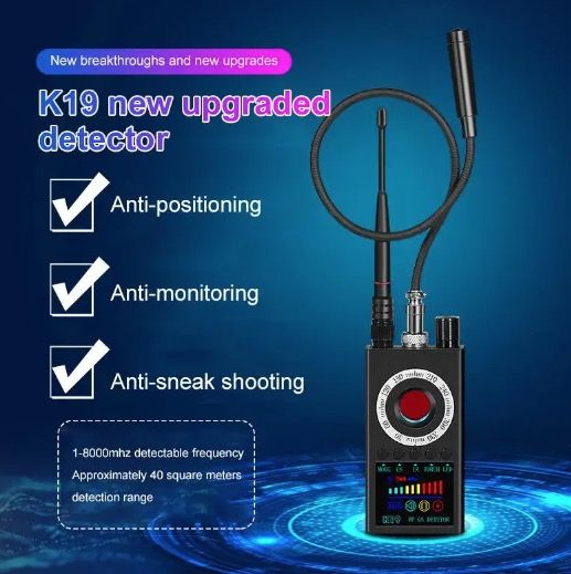 K19 Bezdrátový RF Detektor GPS Tracker Skener Kamera | Osobní Bezpečnost | Kompaktní | LCD | Nový