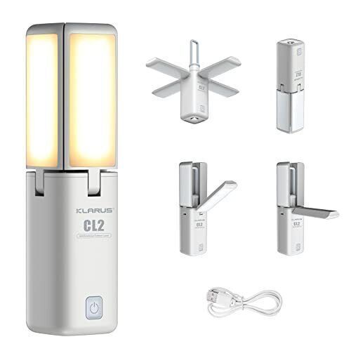 Klarus CL2 Skládací Kempingové Světlo 750 Lumenů - Péče o Oči, 7 Režimů pro Vnitřní i Venkovní Osvětlení
