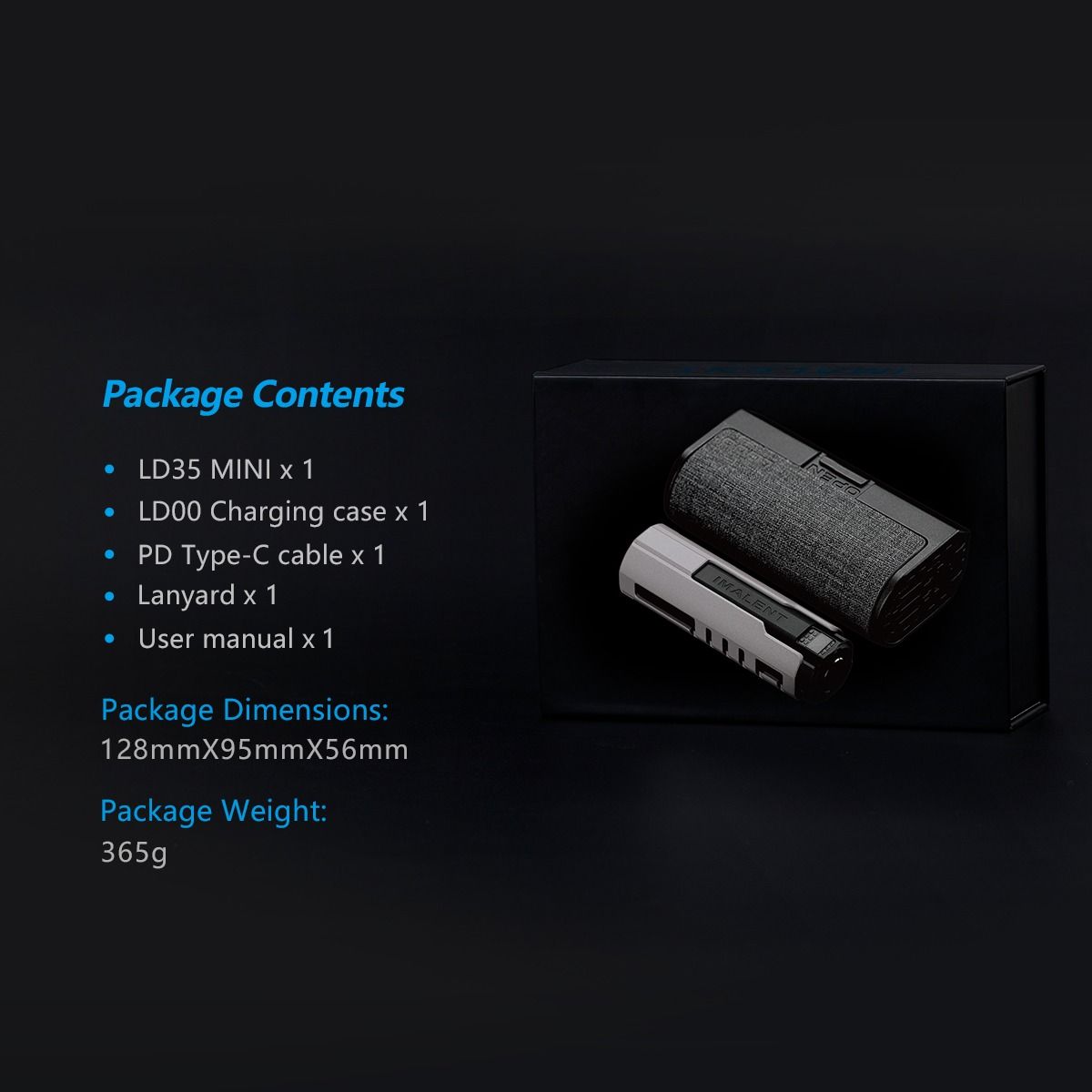 IMALENT LD35: 1200lm USB-C dobíjecí EDC svítilna s OLED, ideální do kapsy!