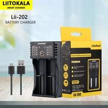 Liitokala Lii-202 Inteligentní Nabíječka 3.7V pro 18650, 26650, NiMH & Lithiové Baterie s USB Výstupem Přenosná