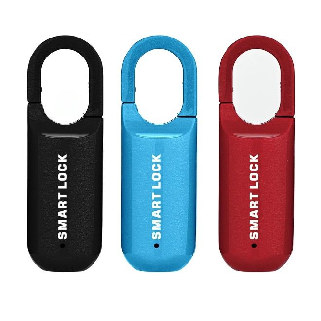 Chytrý Miniaturní Zámek s Otiskem Prstu - USB Bezklíčový, Lehký, pro Cestovní Bezpečnost na Cesty