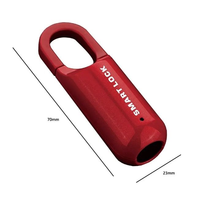 Chytrý Miniaturní Zámek s Otiskem Prstu - USB Bezklíčový, Lehký, pro Cestovní Bezpečnost na Cesty