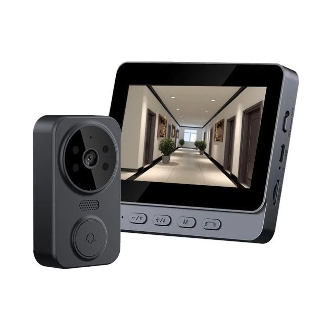Bezdrátový videotelefon M12 | Chytrý WIFI zvonek s 4,3" IPS Obrazovkou a IR Nočním Viděním pro Domácnost