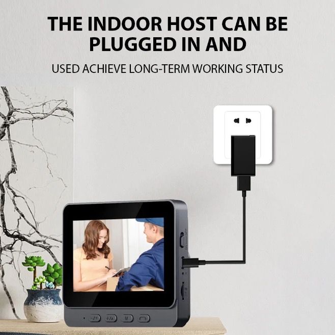 Bezdrátový videotelefon M12 | Chytrý WIFI zvonek s 4,3" IPS Obrazovkou a IR Nočním Viděním pro Domácnost