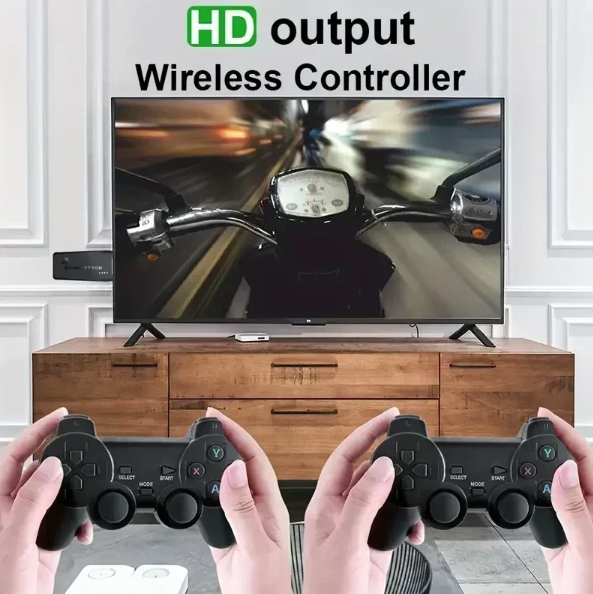 M8 Game Stick 4K Retro Herní Konzole s 2.4G Ovladači: PS1, Atari, až 10000 Her – Nostalgie Zaručena!