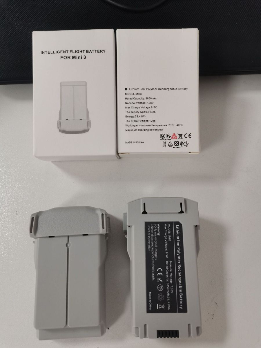 Lehká baterie DJI Mavic Mini 3 Pro s 47minutovou prodlouženou dobou letu a kapacitou 3850 mAh pro nadšence dronů