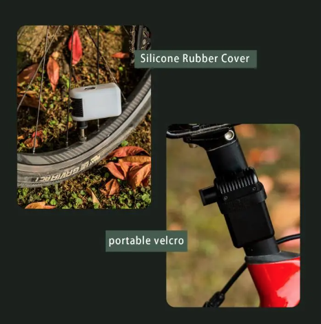 A2 Mini elektrická bezdrátová přenosná pumpička na kolo, ventil Presta/Schrader, lehké cyklistické vybavení