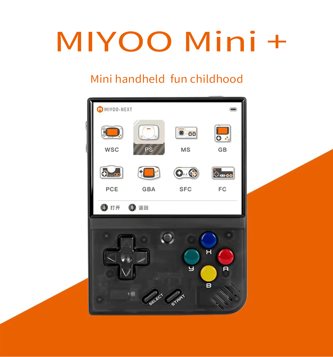 MIYOO Mini Plus Přenosná Retro Herní Konzole s 3,5" IPS Obrazovkou | Linux Systém pro Kl. Videohry