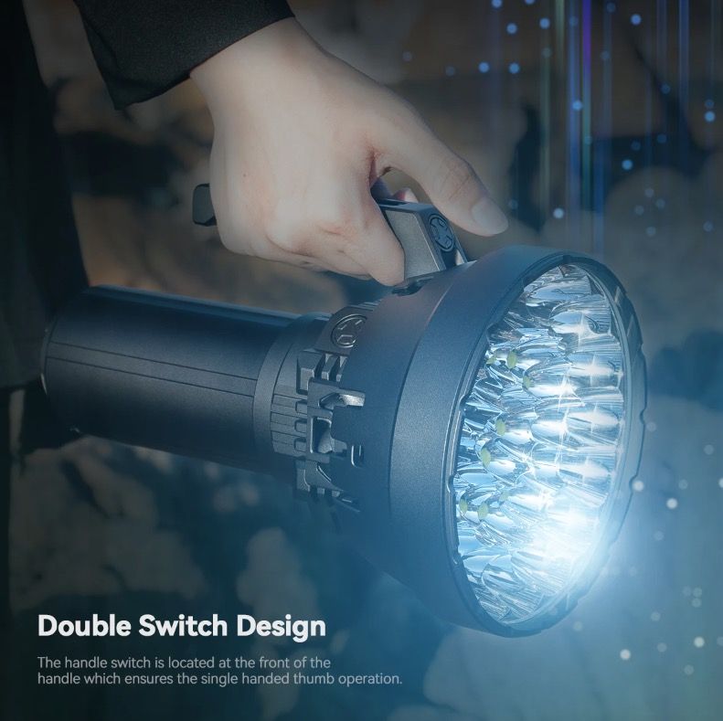 IMALENT MS32 200000 Lumen LED vysokovýkonná svítilna s více režimy osvětlení pro venkovní dobrodružství