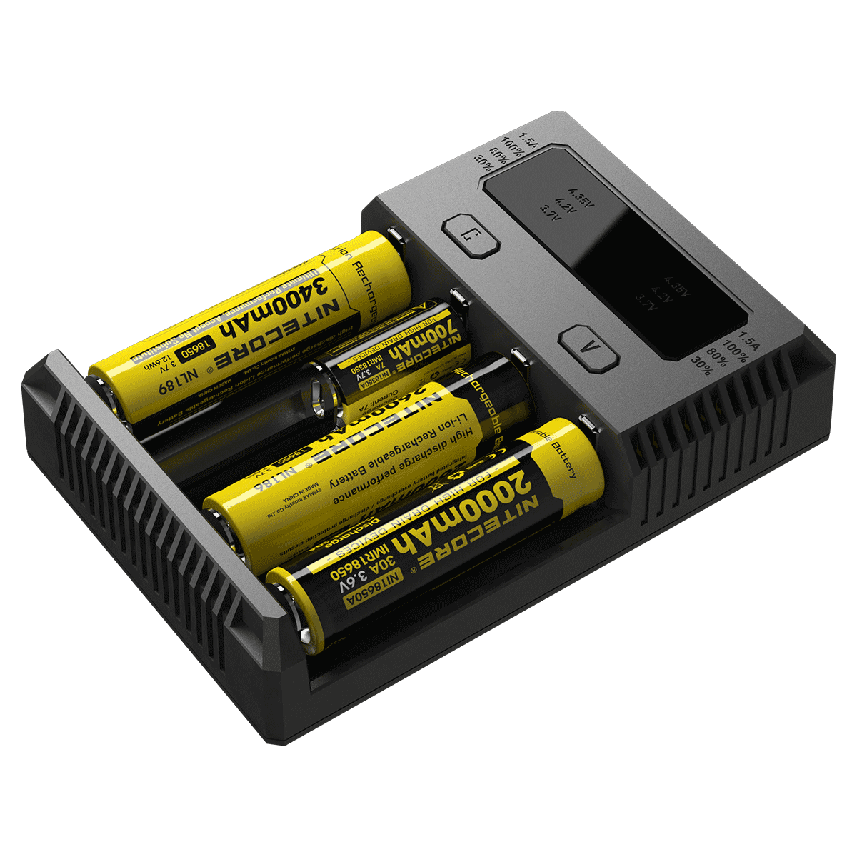 Nitecore nové I4 Li-ion chytrá nabíječka - Kompatibilní s Li-ion & NiMH, Bezpečné a efektivní nabíjení