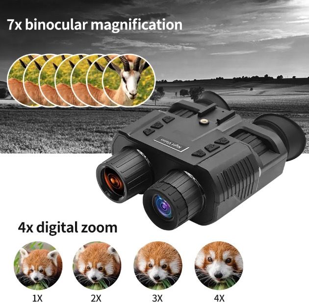 NV8000 Brýle pro noční vidění | Binokulární dalekohled s 4K videem a Naked-3D | Vysoké rozlišení den/noc