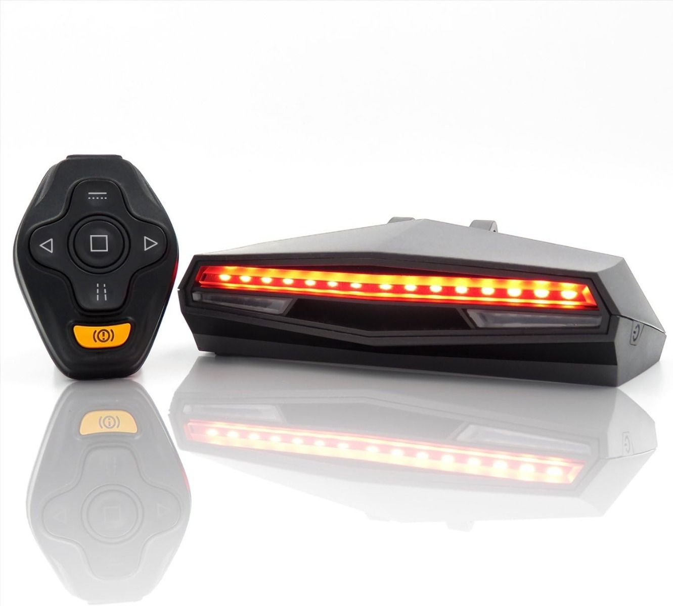 C1 Zadní LED světlo na kolo | Směrová světla, virtuální pruh, nabíjecí | Bezpečnost jízdy.