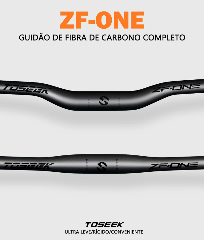 TOSEEK ZF-ONE MTB Karbonové řídítka 31.8mm Lehké Matná černá 580mm 760mm Ergonomický design Prémiová kvalita