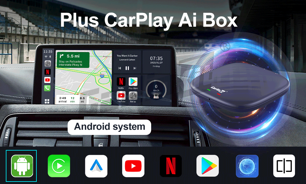 CarlinKit CarPlay Ai Box QCM6125 Android 13 | Mini Wireless na IPTV & Netflix!