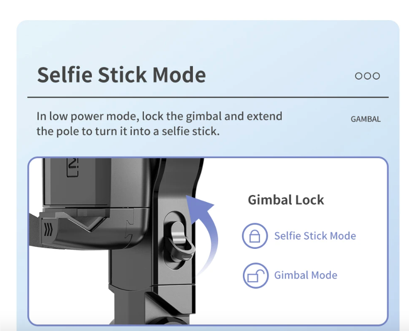 Q18 Selfie Stick Stativ s 360° otočením a gimbalovým stabilizátorem – Inteligentní sledování pro mobilní fotografie