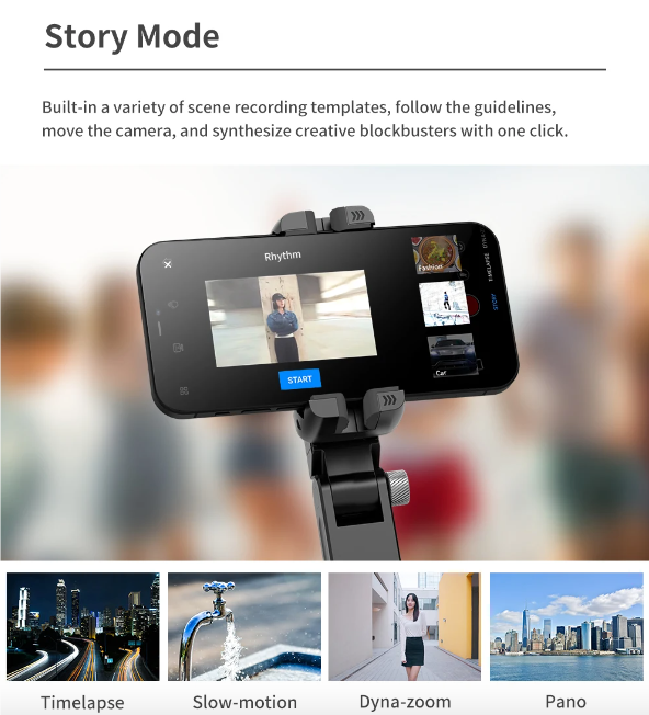 Q18 Selfie Stick Stativ s 360° otočením a gimbalovým stabilizátorem – Inteligentní sledování pro mobilní fotografie