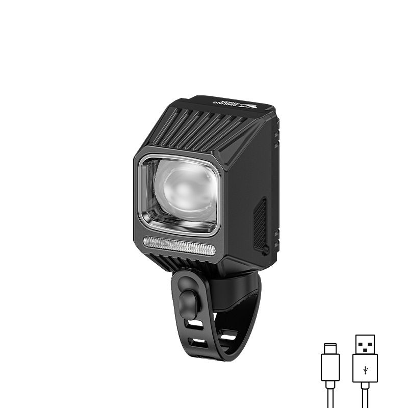 SMILING SHARK EVO1700 Přední cyklistické světlo, USB-C nabíjecí, vodotěsné, vícemódové LED světlo na kolo