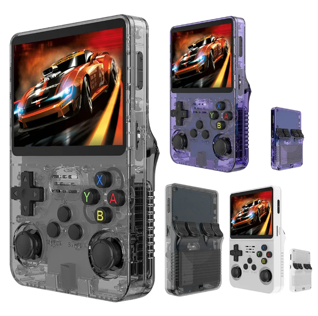 **R36S Retro Konzole: Přenosné Hraní s 10 000 Klasickými Hrami a 3,5" IPS Displejem!**