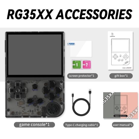 ANBERNIC RG35XX Retro Přenosná Herní Konzole – Nostalgické Hraní & Podpora PSP na 3,5" IPS Displeji!