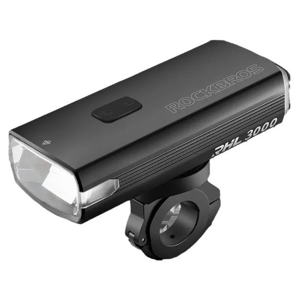 ROCKBROS RHL3000 Cyklistické světlo 3000 lumenů LED přední světlo s baterií 10000 mAh, voděodolné, pro MTB a silniční cyklistiku, odolné