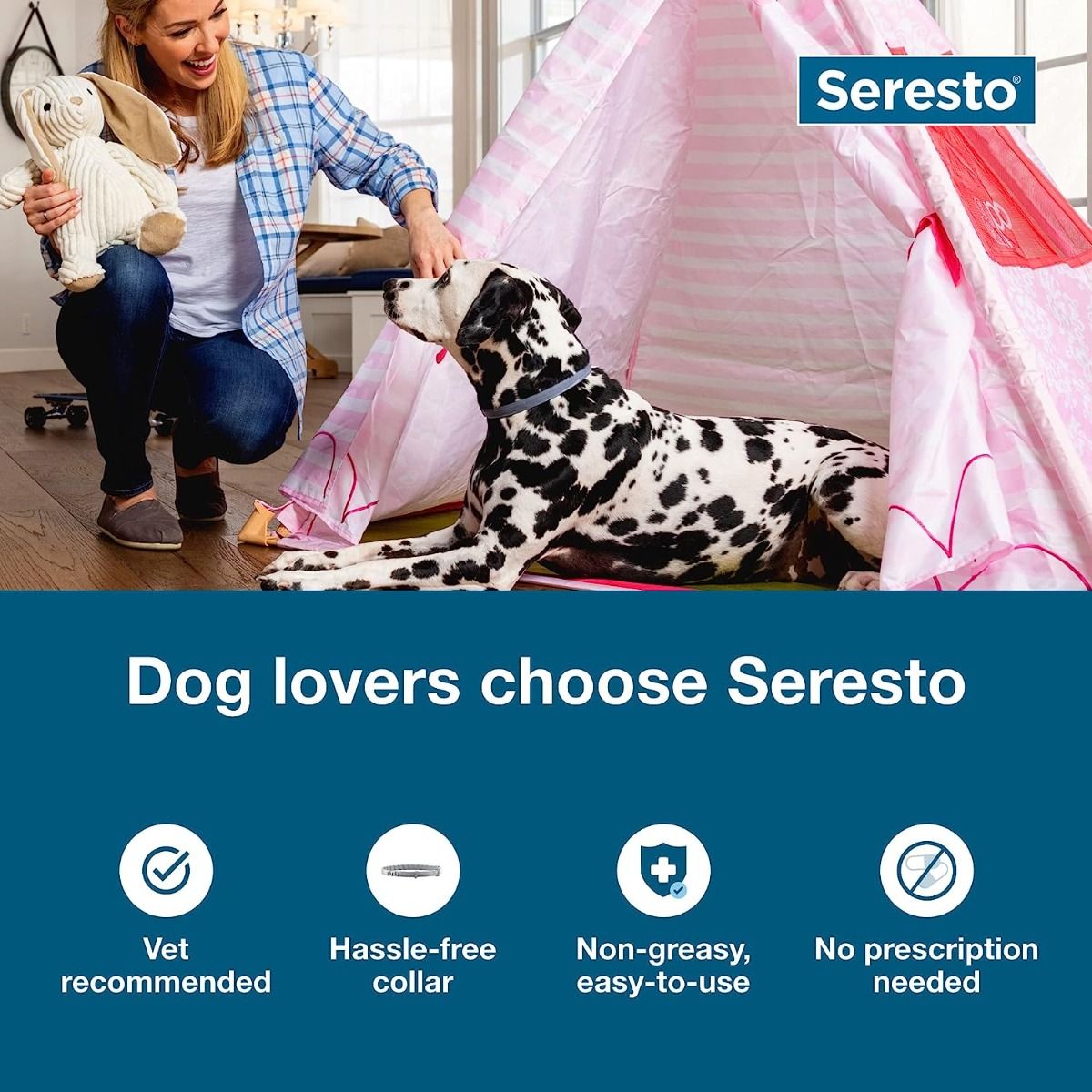 Seresto obojek pro velkého psa: 8měsíční ochrana proti blechám a klíšťatům