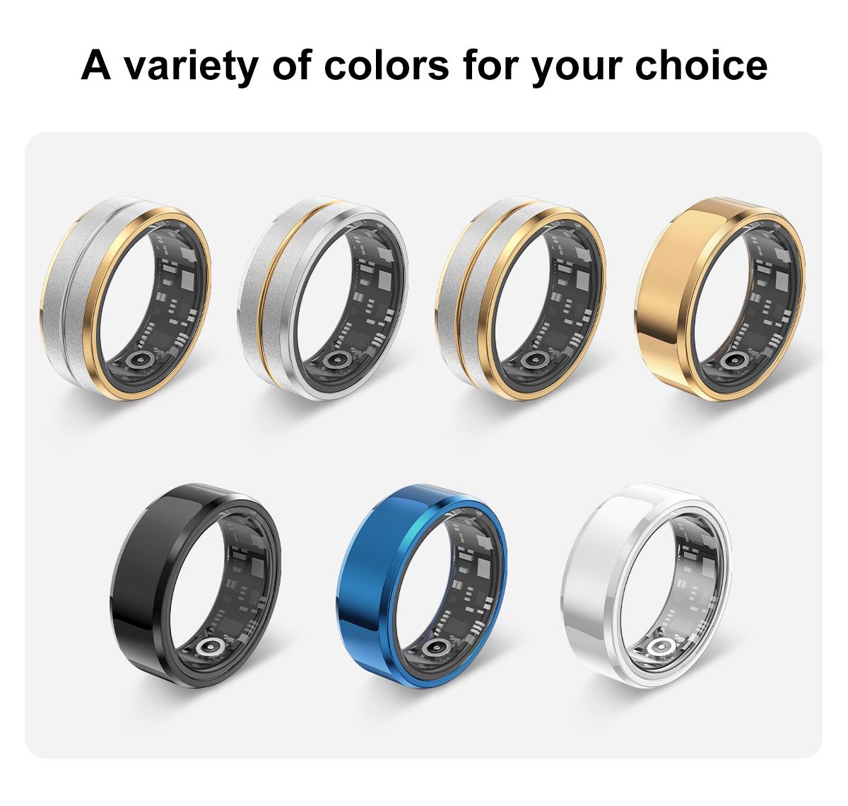 Multifunkční Smart Ring | Nositelná Technologie | Monitorování zdraví & Fitness Tracker s Bluetooth