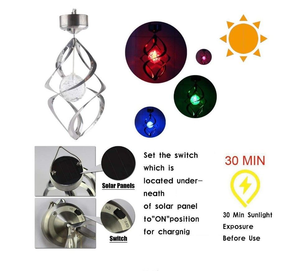 **Kouzelná Solární LED Zvonkohra: Měnící Barvy pro Venkovní Dekoraci & Klidnou Atmosféru!**